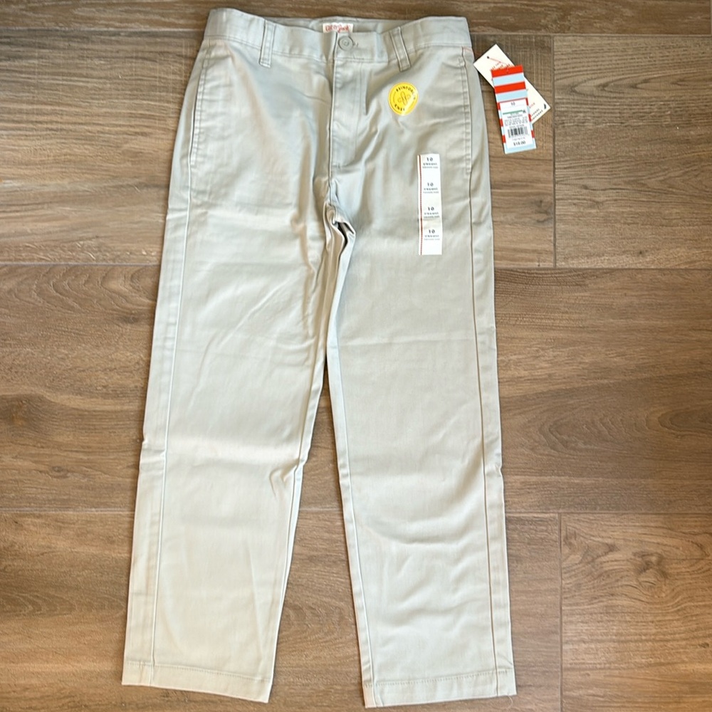 NWT Boys size 10 cotton straight fit khaki - Cat & Jack